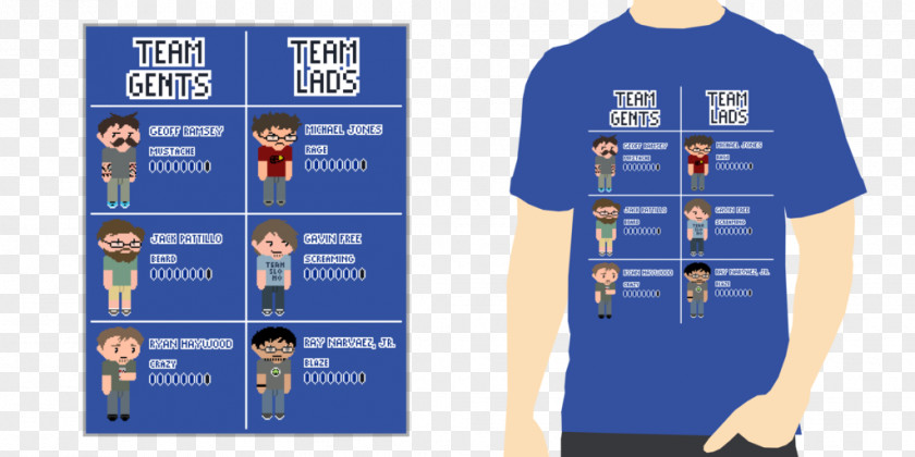 T-shirt Achievement Hunter Rooster Teeth PNG