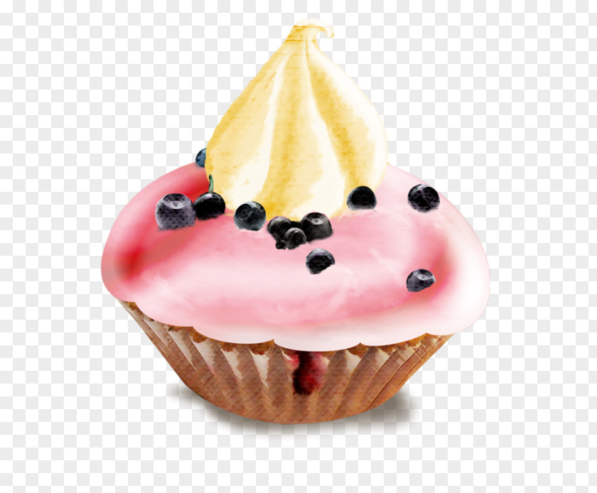 Cake Cupcake Dessert Muffin Watercolor Painting PNG
