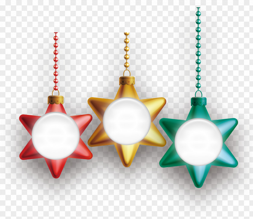 Color Star Ornaments Holiday Element Children's Day PNG