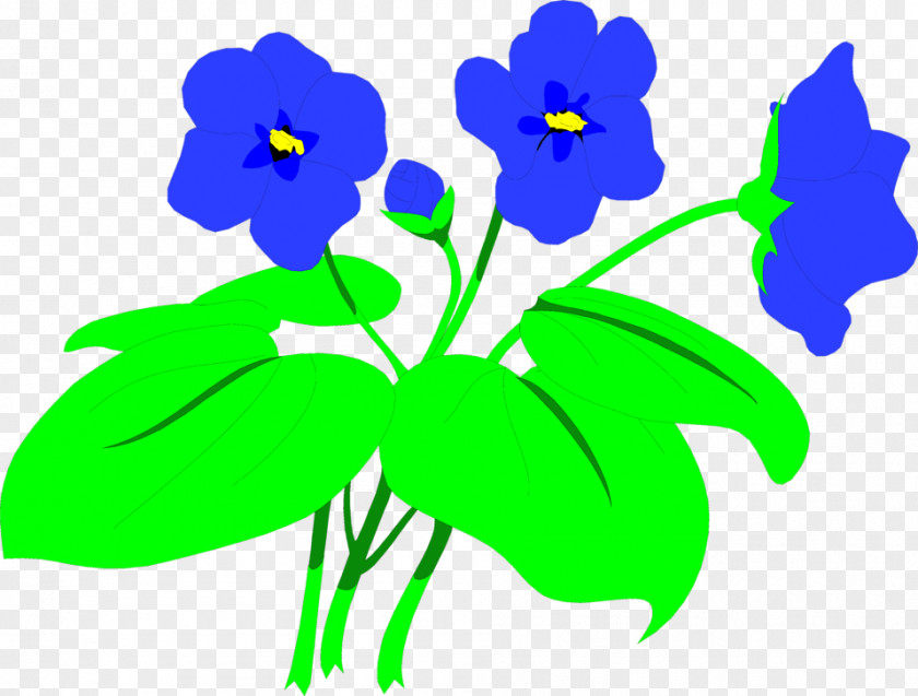 Flowers Illustrations Flower Petal Leaf Violet Plant Stem PNG