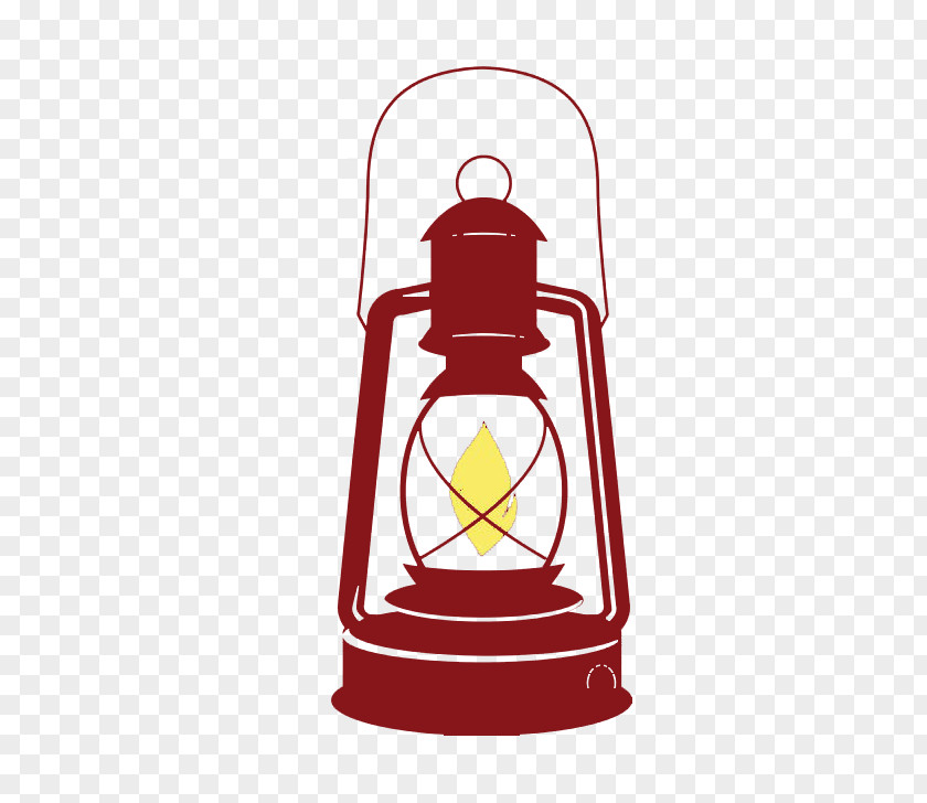 Hand-painted Vintage Kerosene Lamp Lighting Lantern Illustration PNG