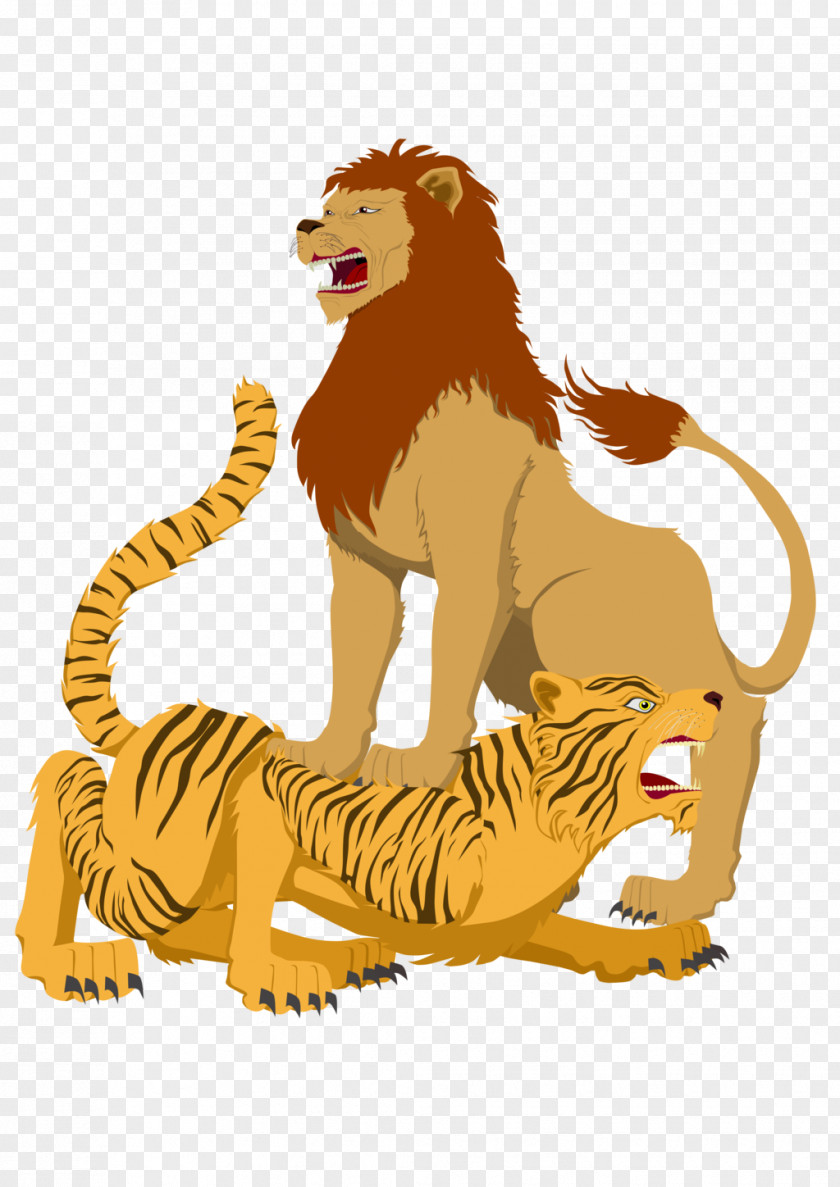 Lion Tiger Cat Mammal Roar PNG