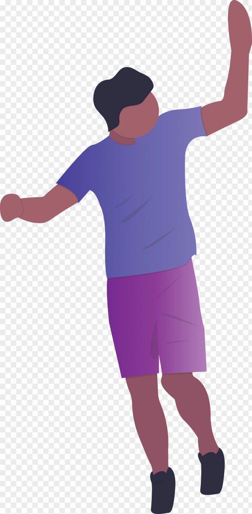 Standing Arm Shoulder Purple Joint PNG