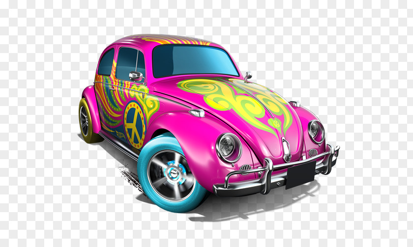 Car Volkswagen Beetle Hot Wheels Die-cast Toy PNG