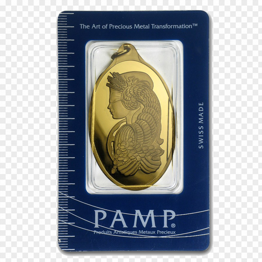 Gold Bar PAMP Bullion Precious Metal PNG