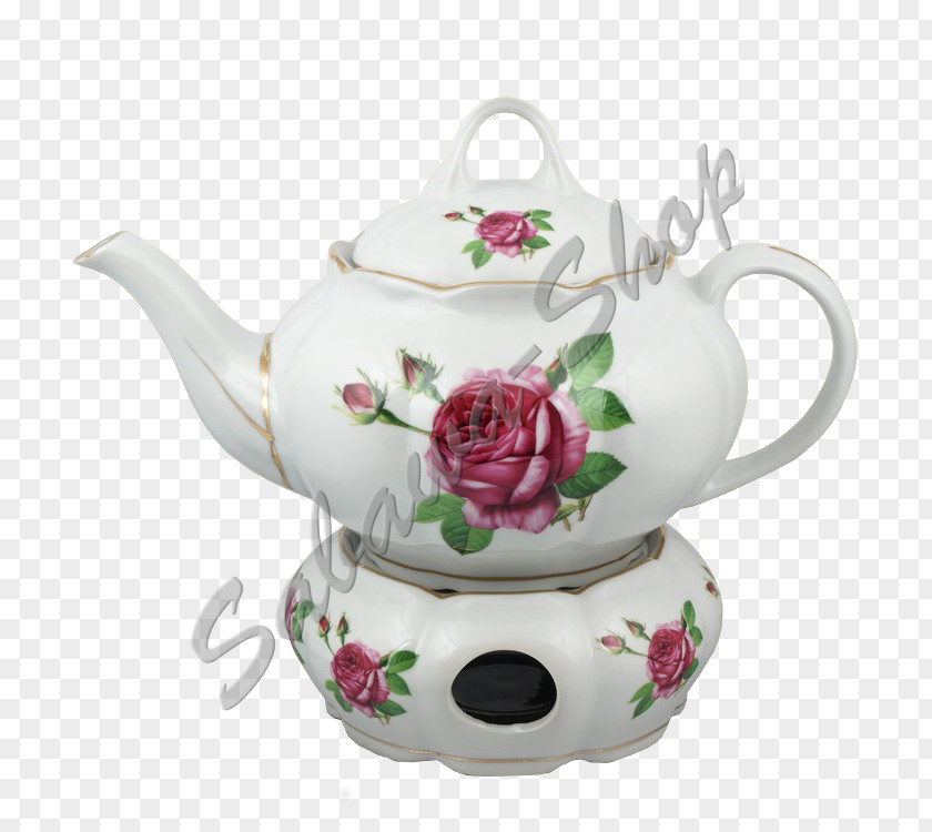 Kettle Teapot Porcelain Rezsó Oscar Schlegelmilch PNG