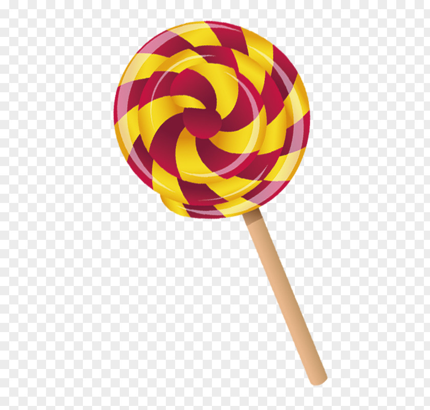 Red And Yellow Lollipop PNG
