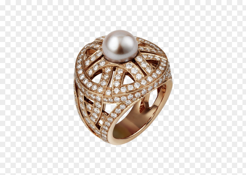 Ring Jewellery Pearl Cartier Gold PNG