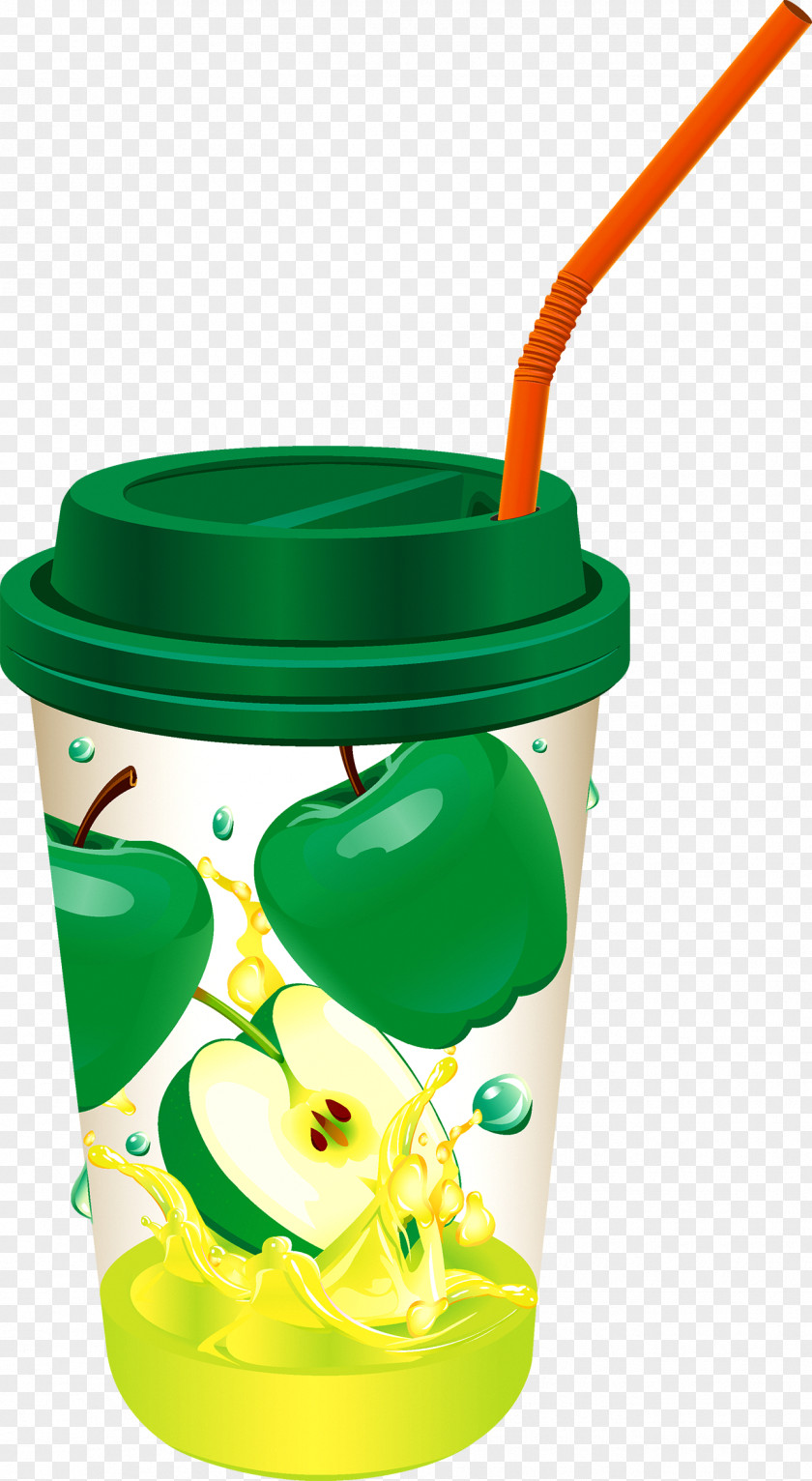 Drink Apple Juice Coffee Cup Packaging And Labeling PNG