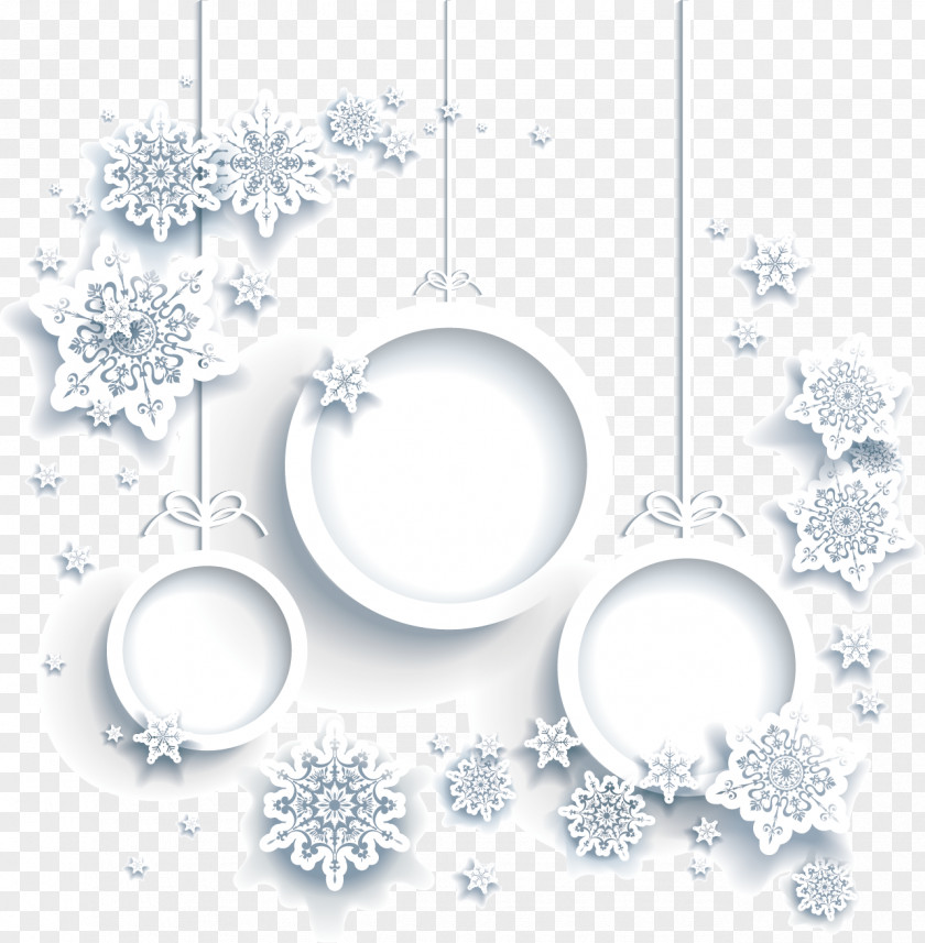 Snowflake Background Vector Snow Christmas Ornament PNG