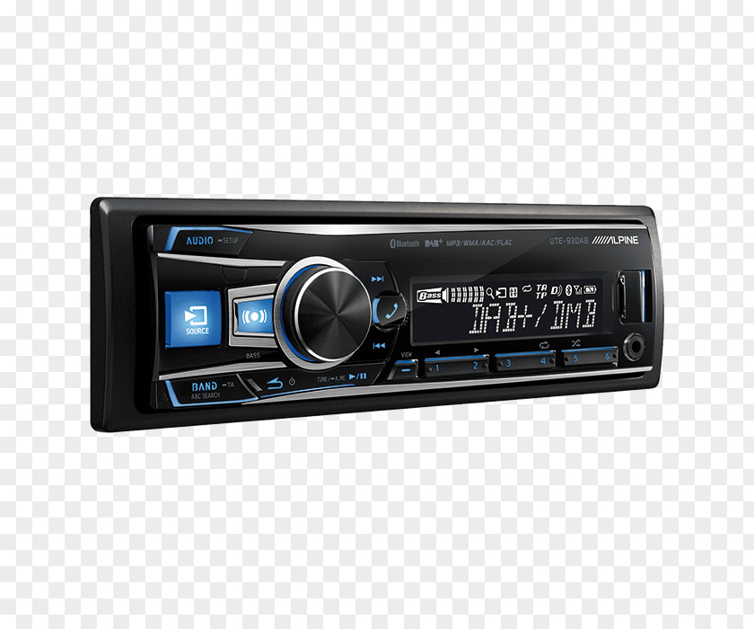 Car ALPINE UTE-93DAB Stereo Receiver Vehicle Audio Alpine Electronics Automotive Head Unit PNG