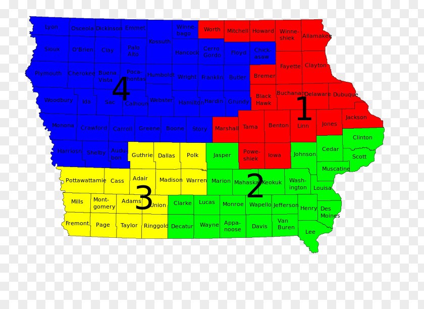 General Election Iowa's Congressional Districts Voting PNG