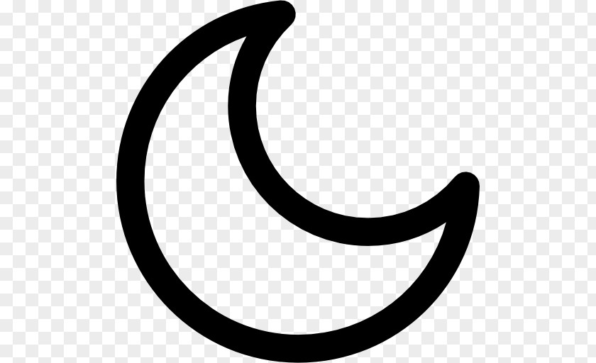 Half Lunar Phase Moon Shape Crescent Symbol PNG