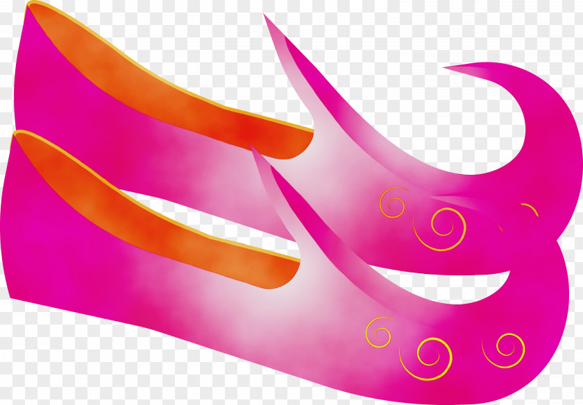 Pink Magenta Font Footwear Smile PNG