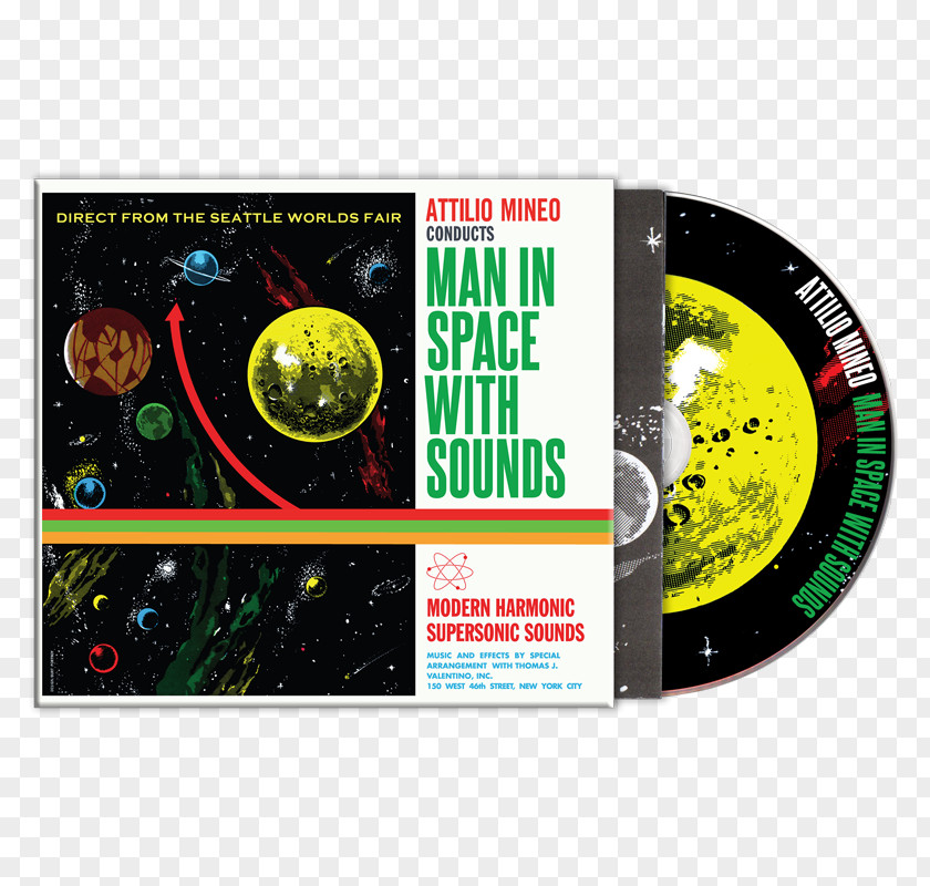 Compact Disc Man In Space With Sounds Phonograph Record Album PNG