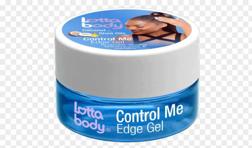 Hair Lottabody Control Me Edge Gel Moisturize Curl & Style Milk Care Styling Products PNG