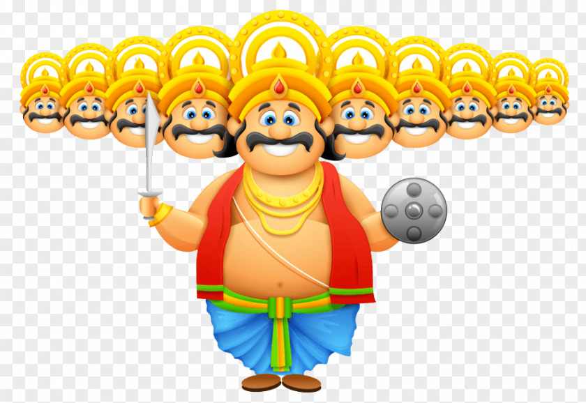 The Ten Lords Ravana Dussehra Wish Happiness Navaratri PNG