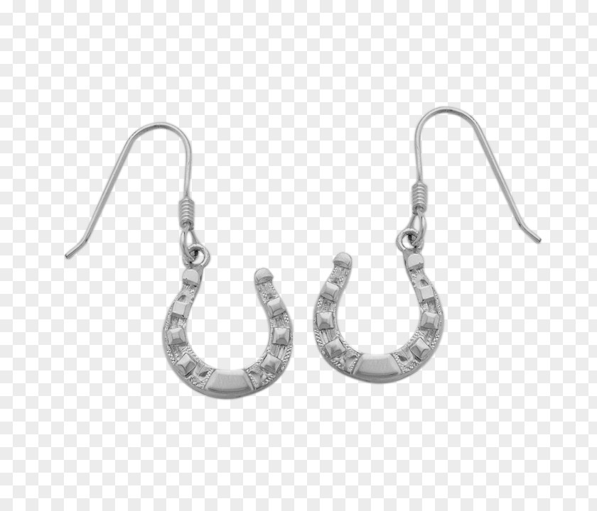 Jewellery Earring Body Silver Horseshoe PNG