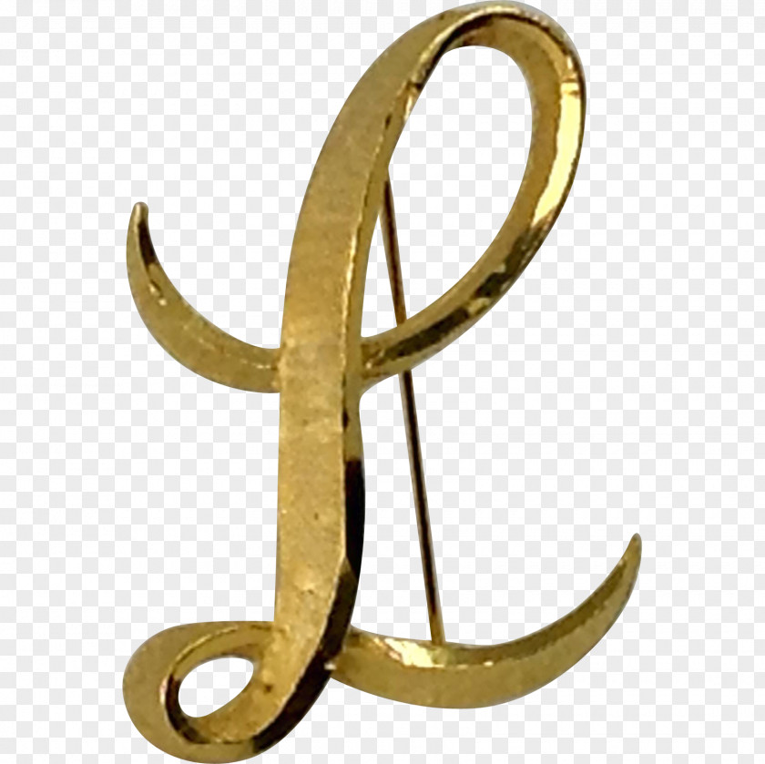 Letter Alphabet Initial Brooch PNG