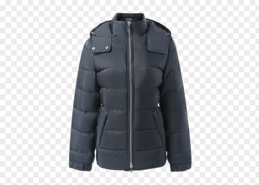 Nylon Zipper Closure Ladies Jacket Short Paragraph Hood Textile PNG