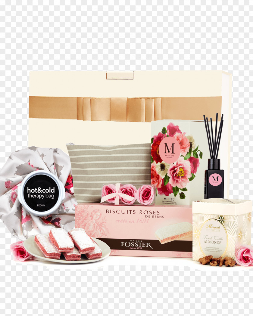 Peony Rose Hamper Food Gift Baskets Prosecco Sparkling Wine PNG