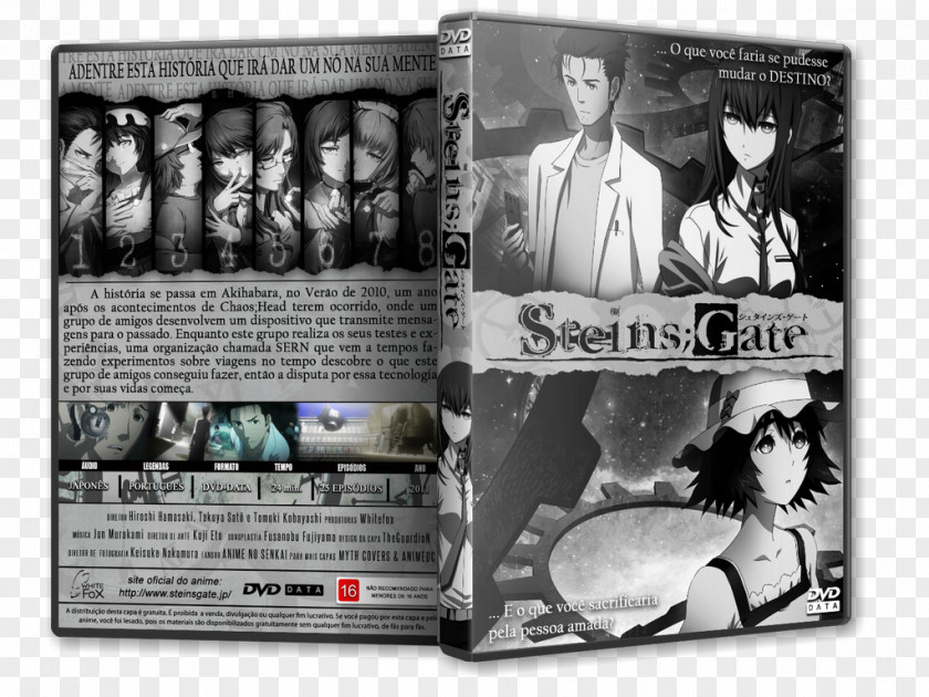 Steins Gate Poster Wall Printing Movie Star White PNG