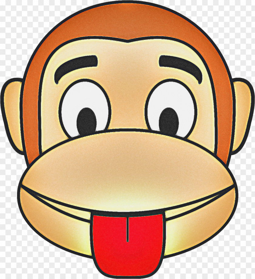 Emoticon Pleased Monkey Cartoon PNG