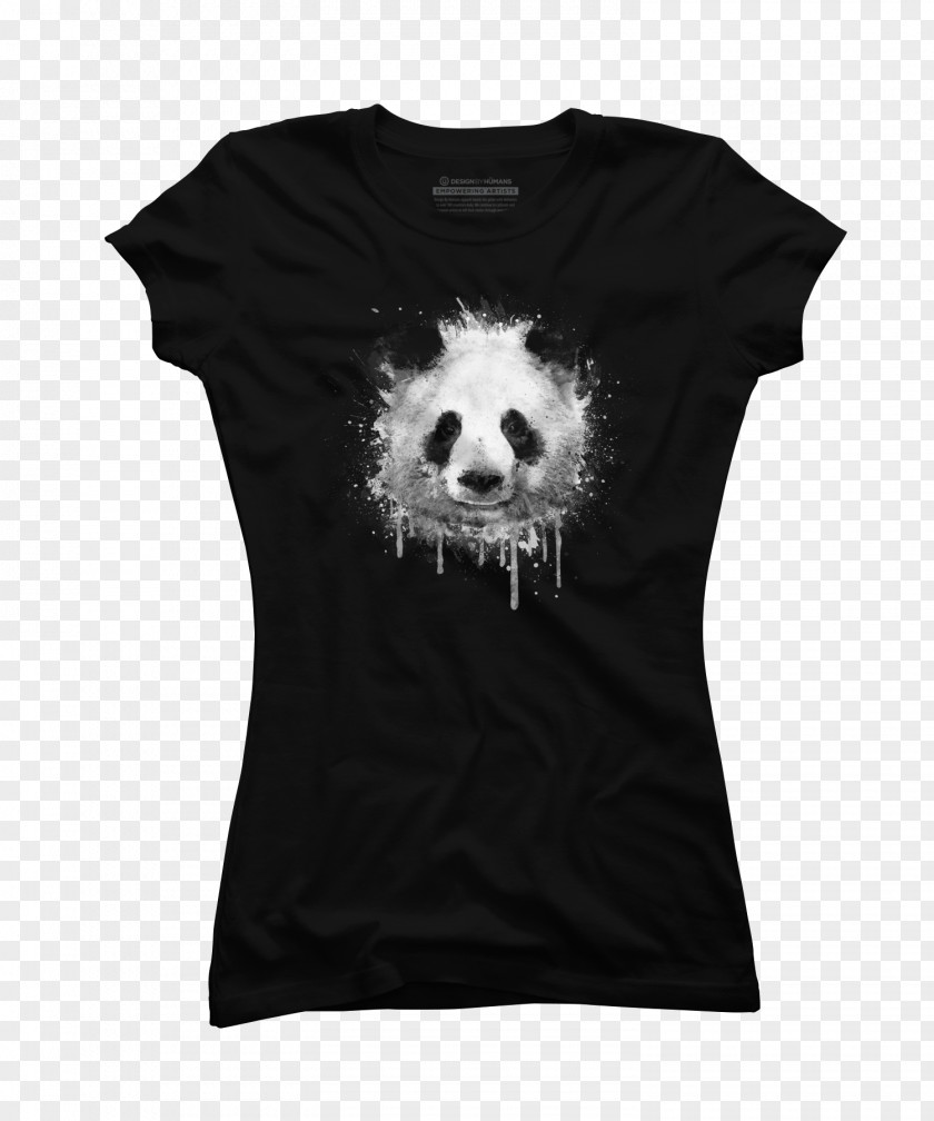 Panda Watercolor T-shirt Sleeve Hoodie Fashion PNG