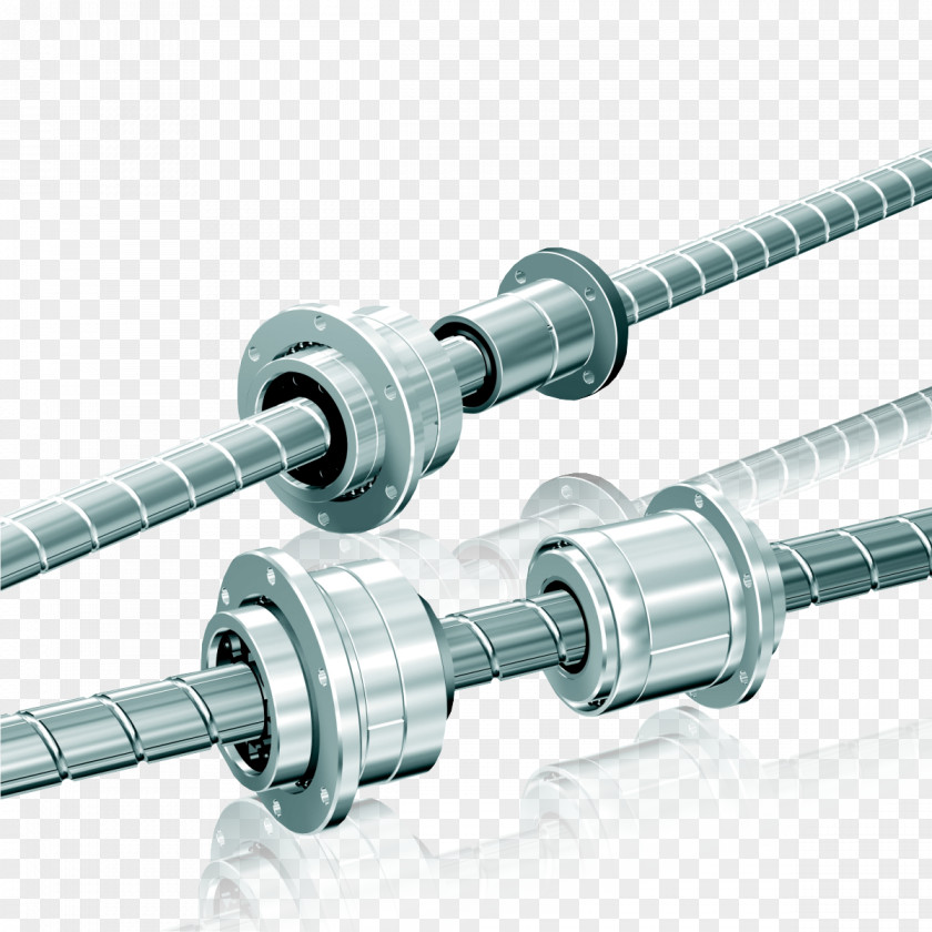 Screw Ball Nut Bearing Shaft PNG