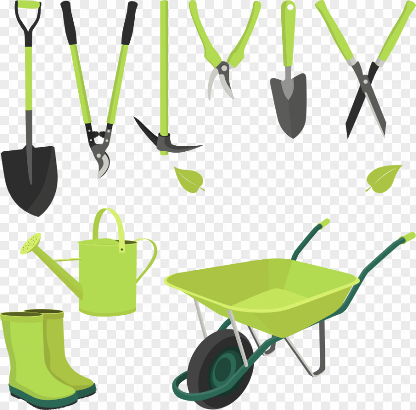 Vector Carts And Shovels Garden Tool Gardening Spade PNG