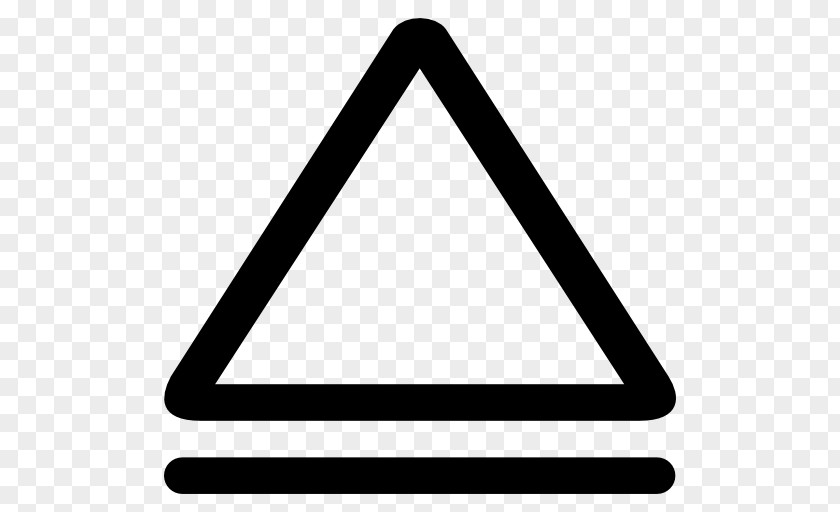 Horizontal Line Equilateral Triangle Arrow PNG