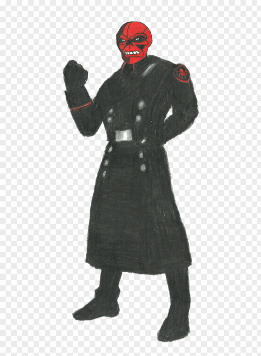 Red Skull Print Costume Character Fiction PNG