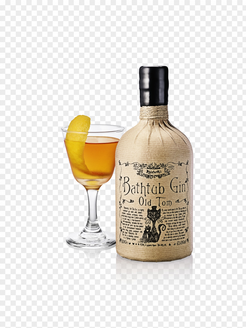 Spiced Brandied Cherries Old Tom Gin Liquor Ableforth's Bathtub PNG
