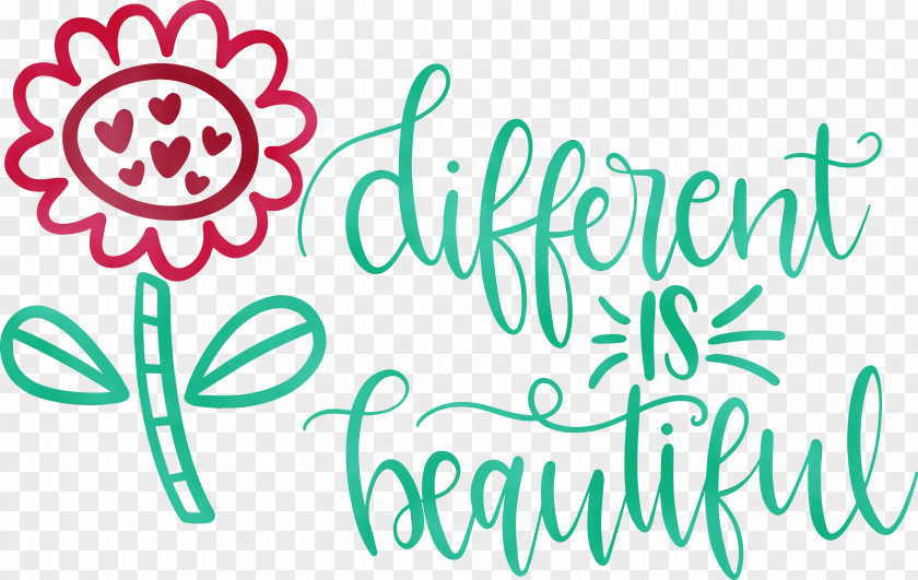 Different Is Beautiful Amazon.com Cricut PNG