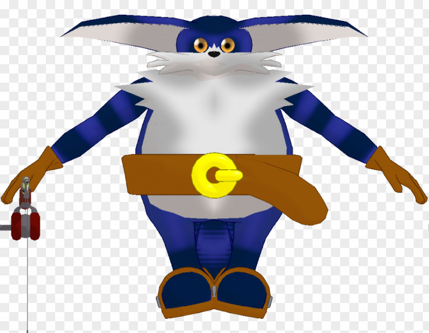 Fishing Pole Costume Cobalt Blue Headgear Mascot Clip Art PNG