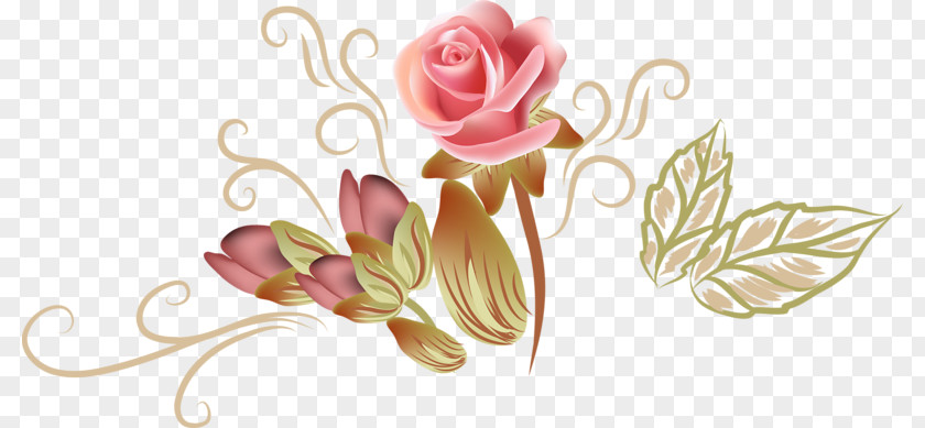 Hand-painted Roses Garden Beach Rose PNG