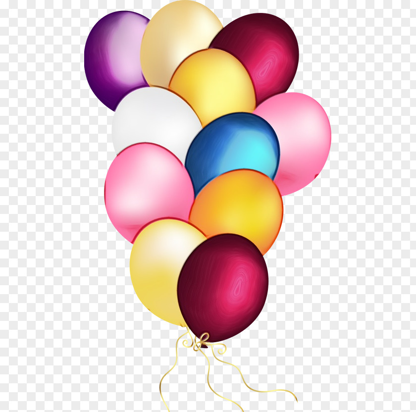 Magenta Party Supply Balloon Material Property PNG
