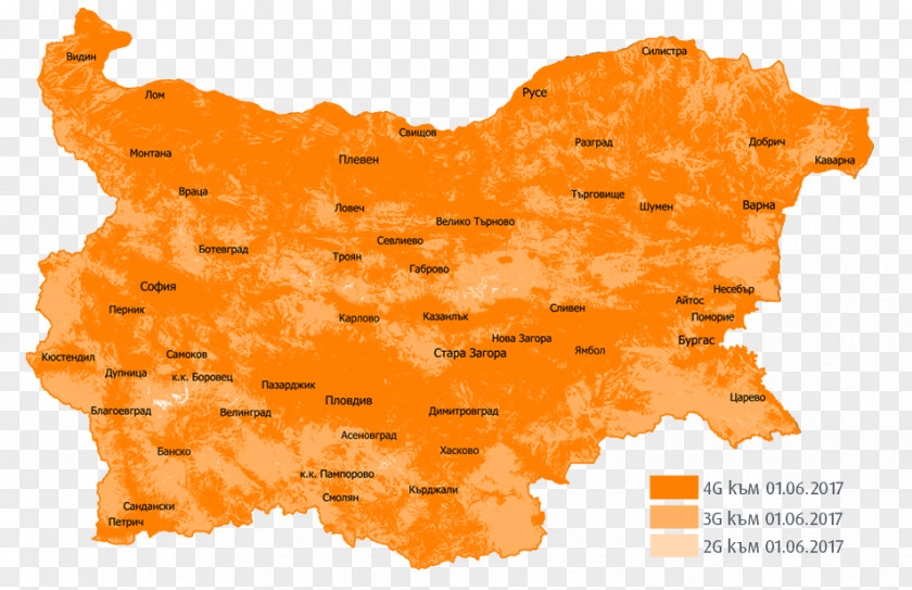 Map Maker Bulgaria 4G Vivacom Internet Vector Graphics PNG