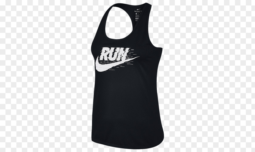 Womens 831899010 Size L T-shirt Sleeveless ShirtNike Nike Dri-FIT Dri-Blend Graphic Running Tank PNG