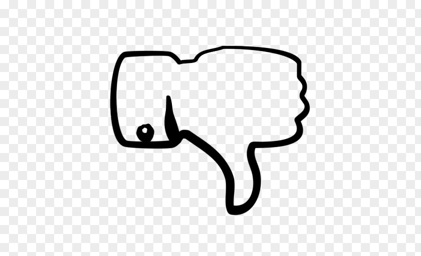 Emoji Thumb Signal Black Clip Art PNG