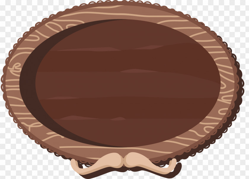 Oval Wooden Signboard Signage Wood PNG