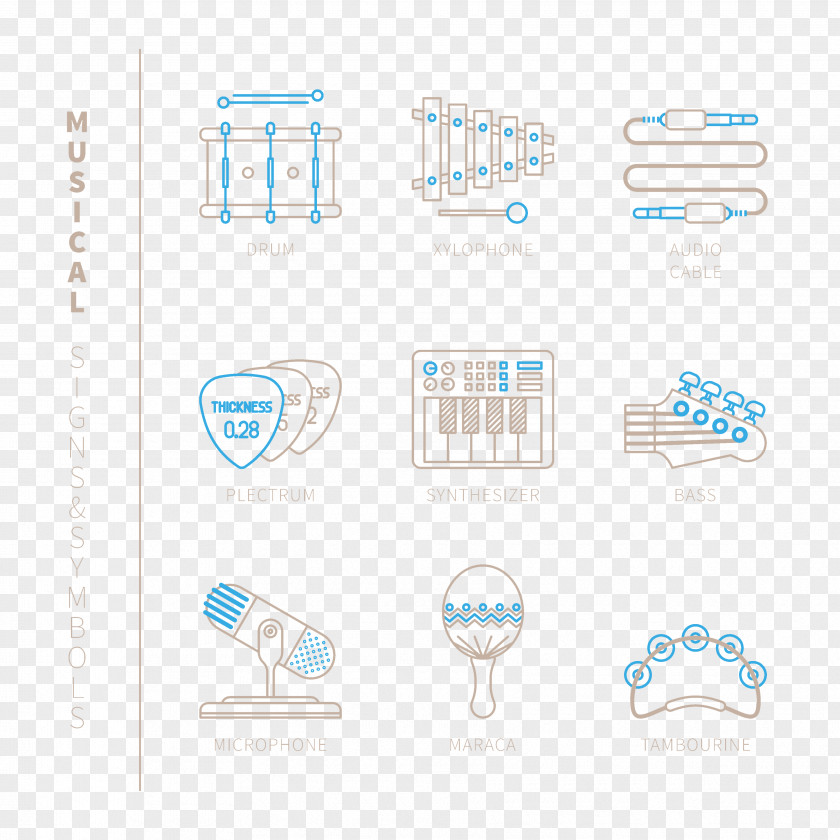 Simple Linear Design Icon Vector Material PNG