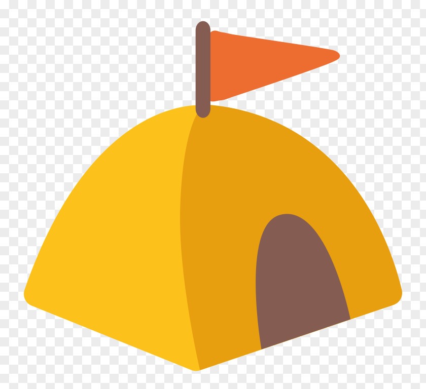 Tent Camping Headgear Cap Hat Yellow PNG