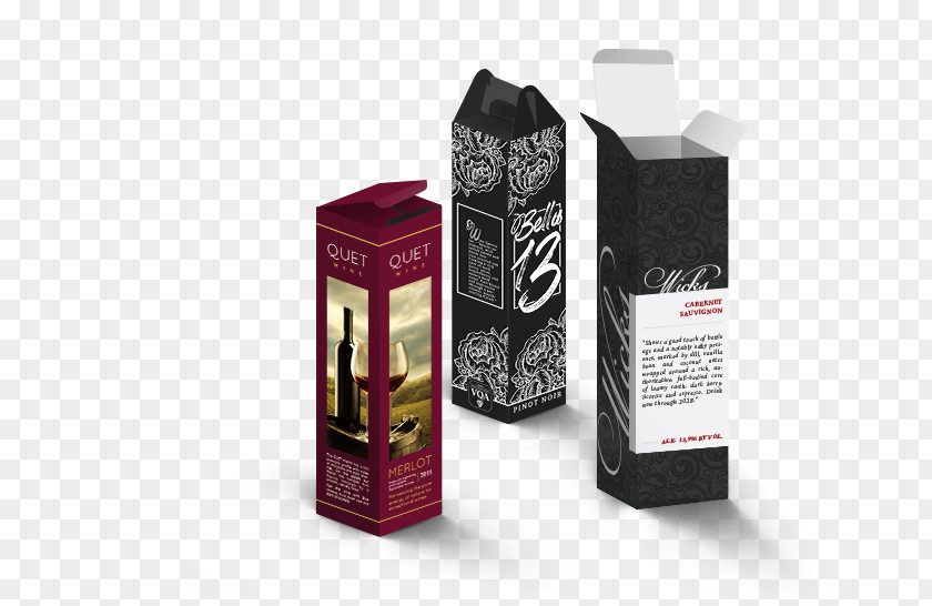 Wine Box Paper Carton Packaging And Labeling PNG
