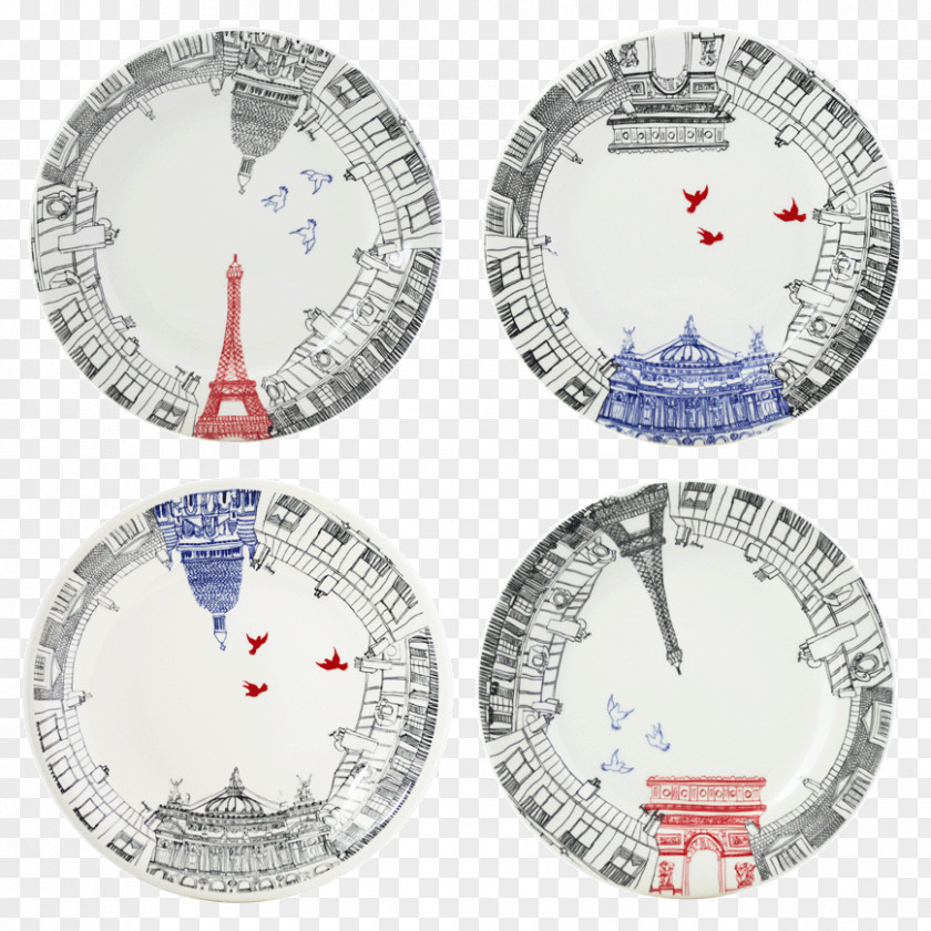 Dishes Set Paris Faïencerie De Gien Plate Tableware PNG
