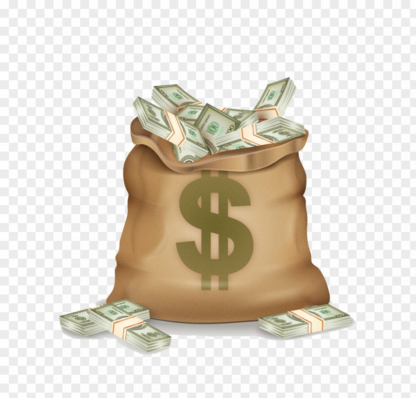 Dollar Sign Vector Pocketbook Money Bag Bank PNG