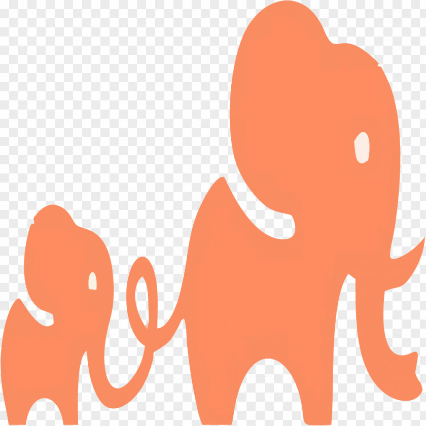 Elephant And Baby African Bush Euclidean Vector PNG