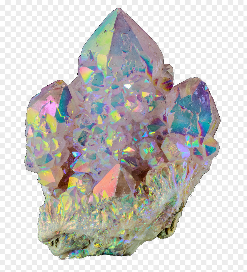 Gems Metal-coated Crystal Quartz Mineral Rock PNG