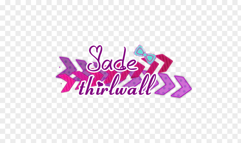 JADE Logo Pink M Brand Font PNG