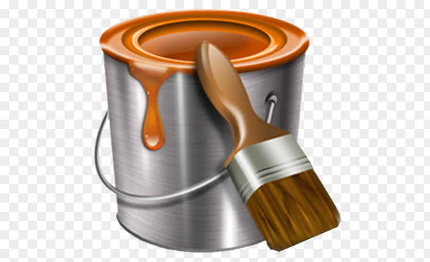 Painting Brush Vector Graphics Bucket PNG